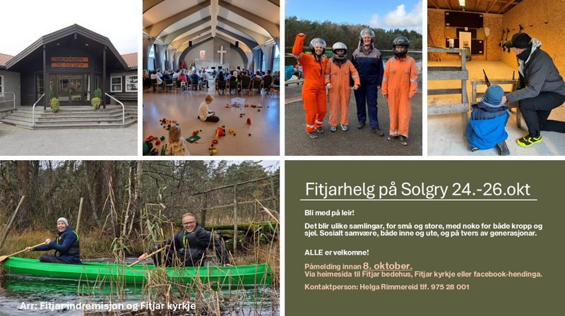 Fitjarhelg på Solgry 24.-26. oktober 2025