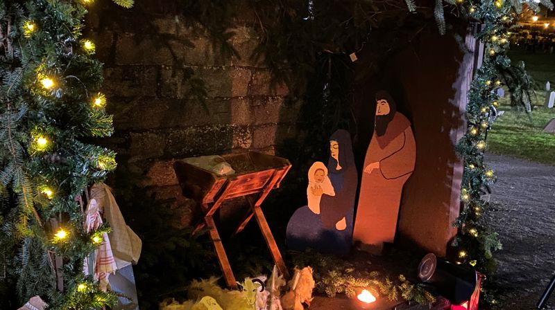 Julegløgg og refleksløype ved stallen