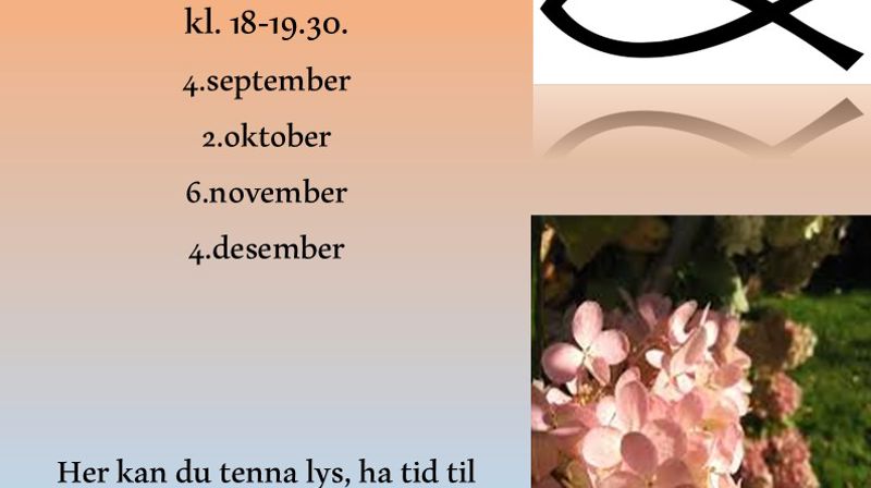 Open kyrkje - torsdag 6. november kl. 18.00