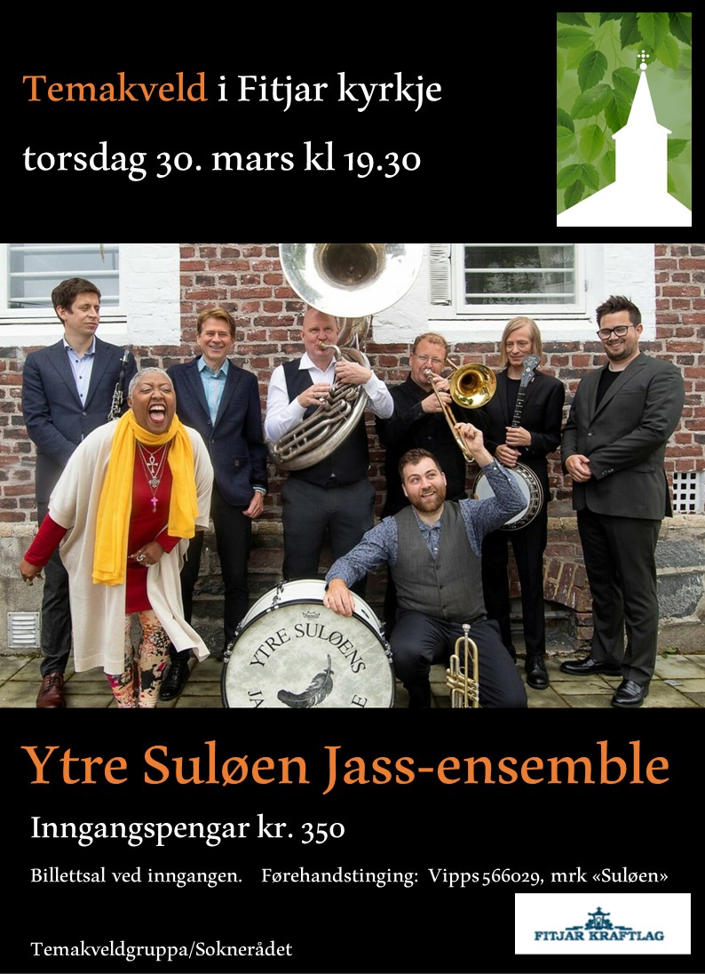 Plakat for temkaveld med Ytre Suløen Jass-ensemble