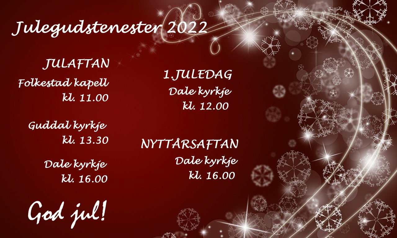 Velkommen til gudsteneste i jula.