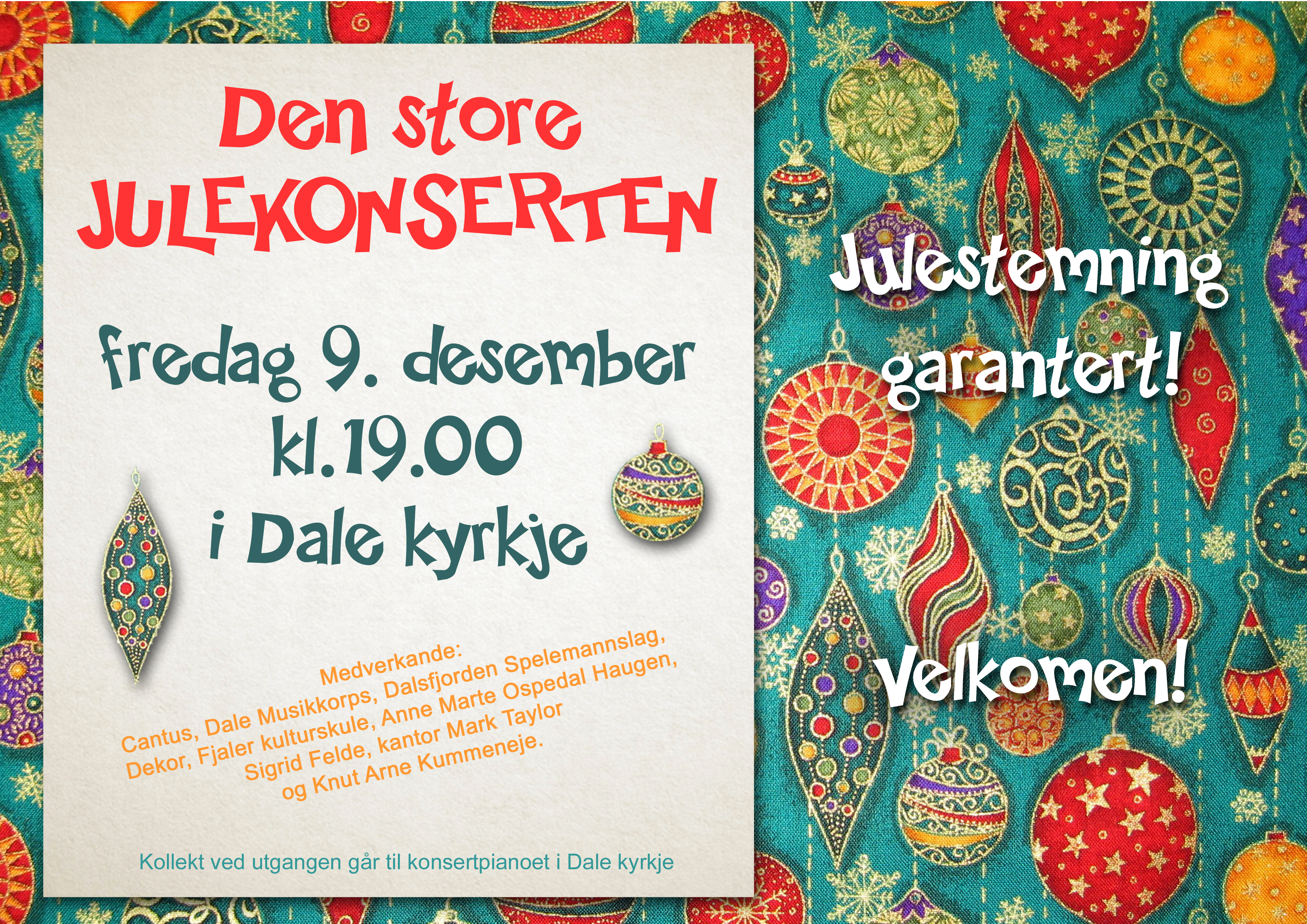 Den store julekonserten i Dale kyrkje