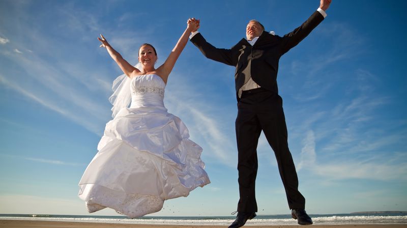 Bryllup utenfor kirkerommet