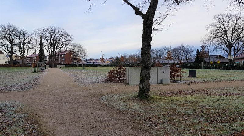 Fra det nye gravfeltet på Østsiden. Feltet kan nå tas i bruk.