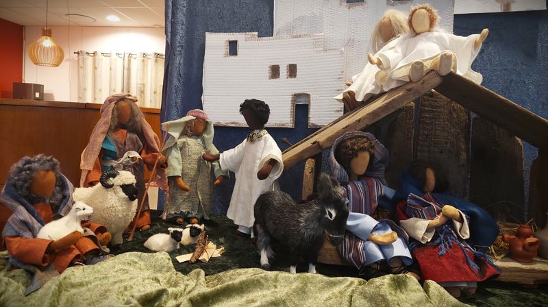 Fra julekrybben i Kirkens hus
