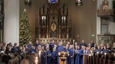 Fra Ni sanger og lesninger i domkirken 22. desember, der hele 650 mennesker var tilstede.
