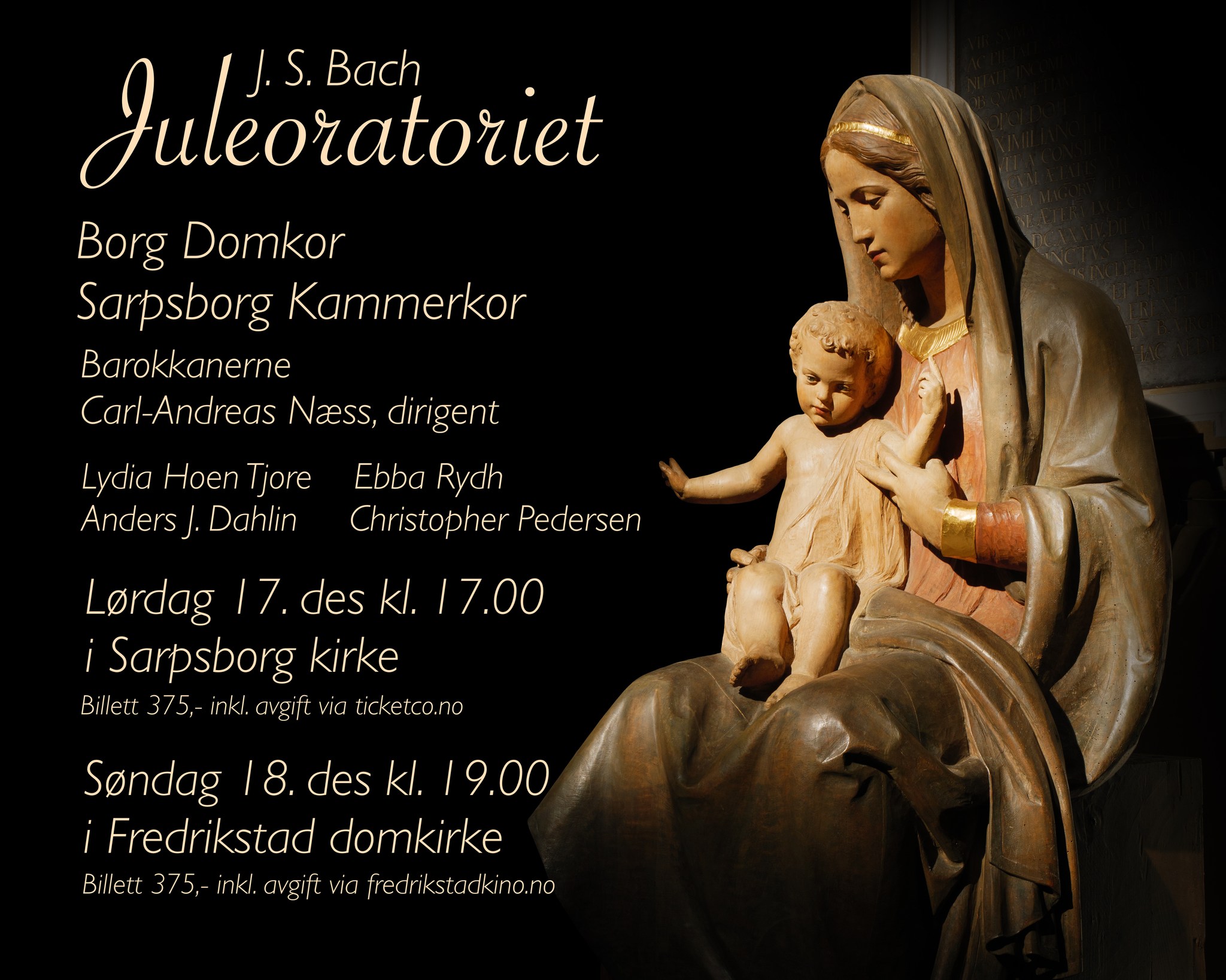 Juleoratoriet med Borg domkor, Sarpsborg kammerkor og Barokkanerne