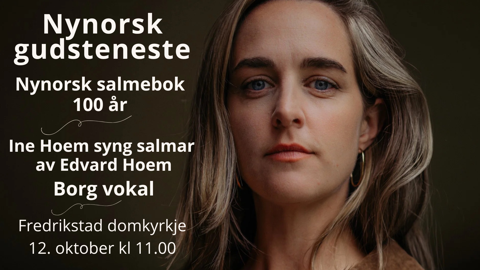 Ine Hoem syng salmar av Edvard Hoem (Foto: Jørgen Nordby)