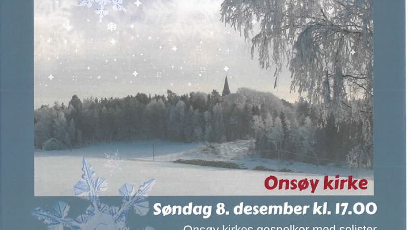 Julekonsert i Onsøy kirke 8 desember kl. 17.00