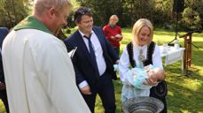 Dåp i friluft ved Gruvebakken i Gjerdrum