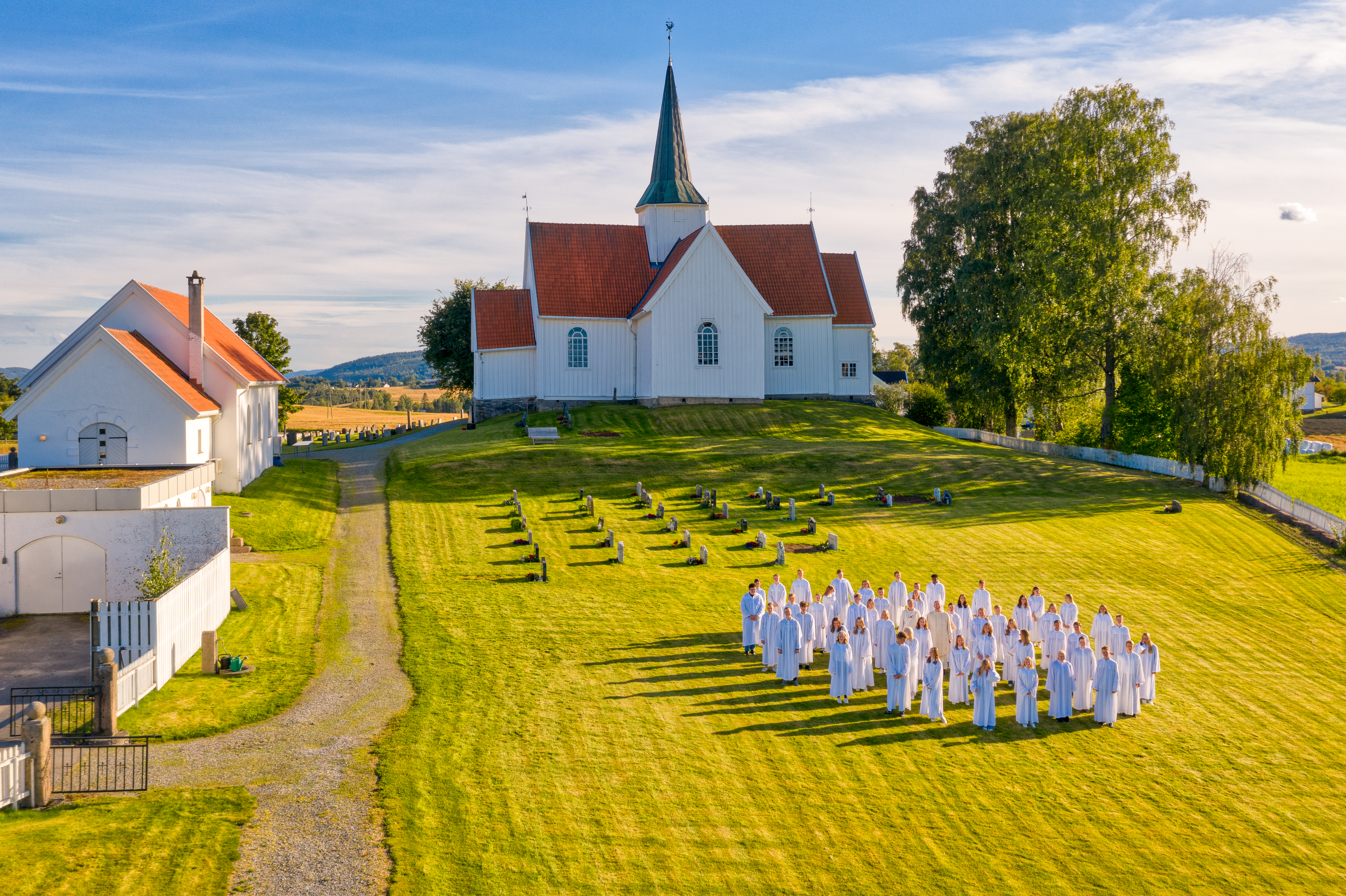 Konfirmanter i Gjerdrum kirke 27. og 28. august