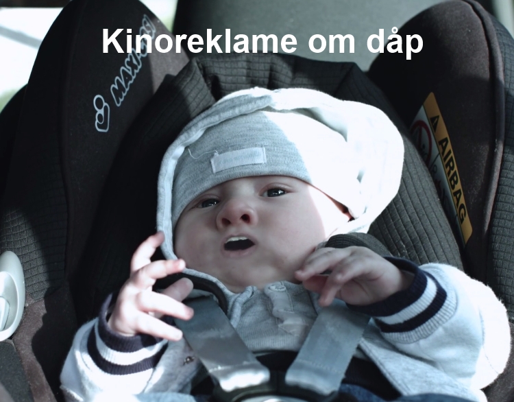 Kinoreklame om dåp