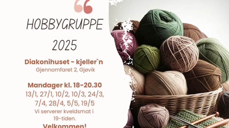 Hobbygruppe - våren 2025