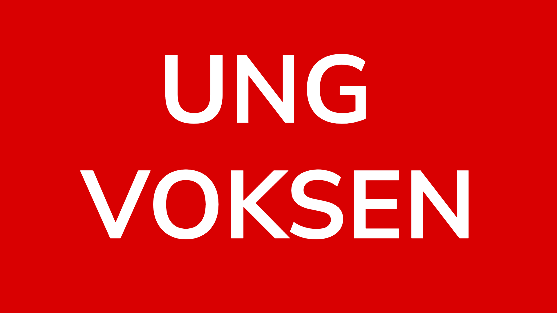 Ung voksen