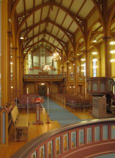Fasade orgel, kirkeskipet