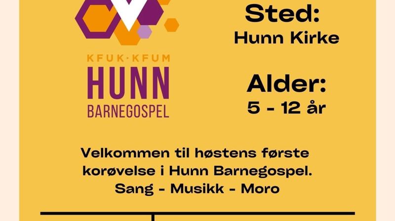 Hunn barnegospel starter opp 13. september 2022