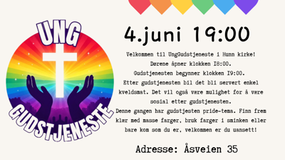 Ung gudstjeneste - Hunn kirke 04.06.2026