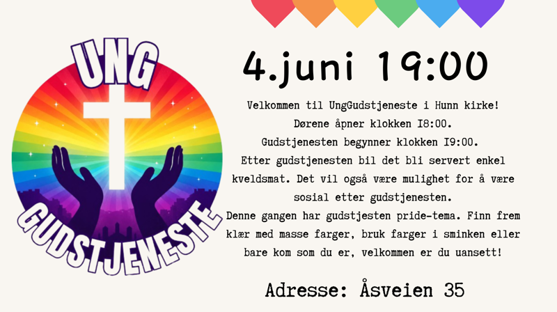 Ung gudstjeneste - Hunn kirke 04.06.2026