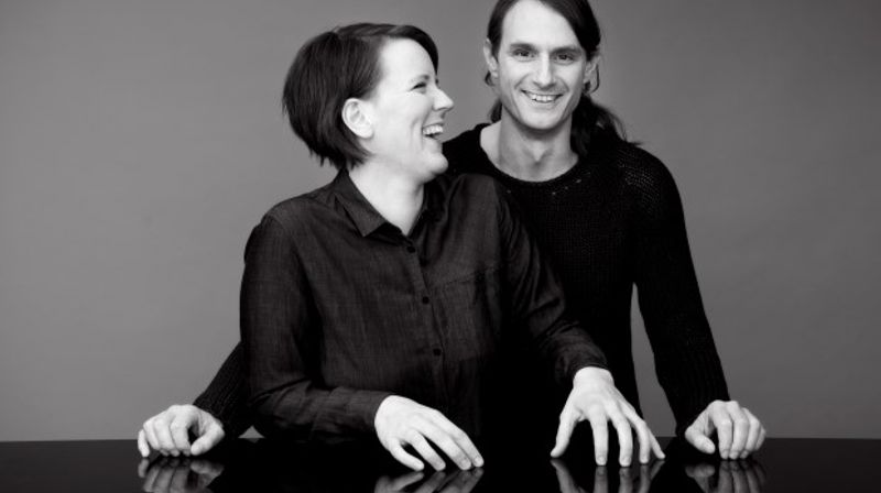 "Ettermiddagstimen rundt flygelet" i Tingelstad kirke med Mirjam Helene og Anders Kringen-Torberntsson. (Foto: Ragnhild Elnæs).