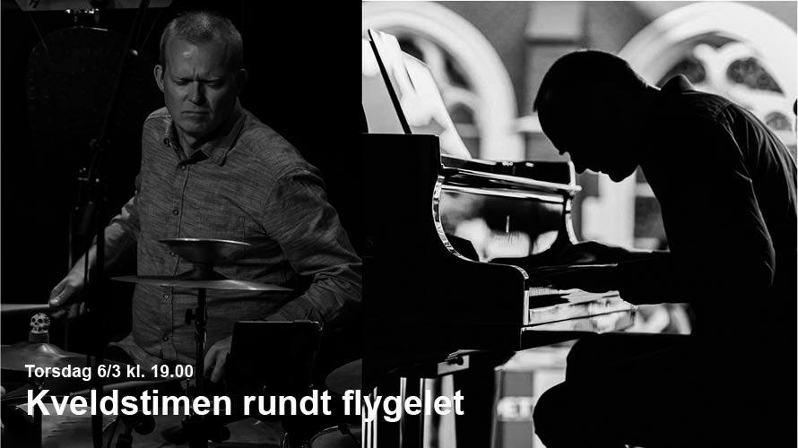 Vi gleder oss til konsert med perkusjonisten Rolv Olav Eide og pianisten Gunnar Flagstad i samspill! (Foto: Øystein Nordås og Tom Henning Bratlie). 