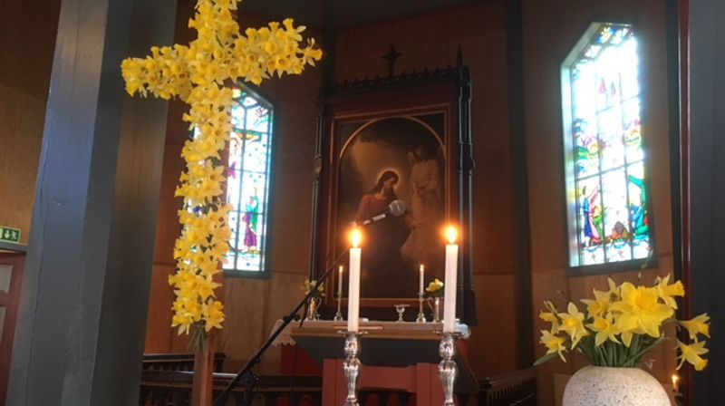 Gudsteneste i påska.