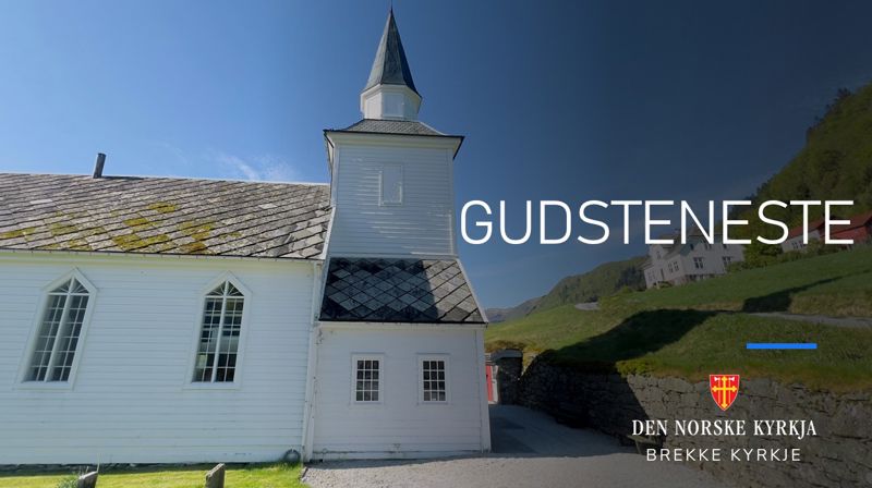 Gudsteneste i Brekke kyrkje med konfirmantpresentasjon og minnemarkering
