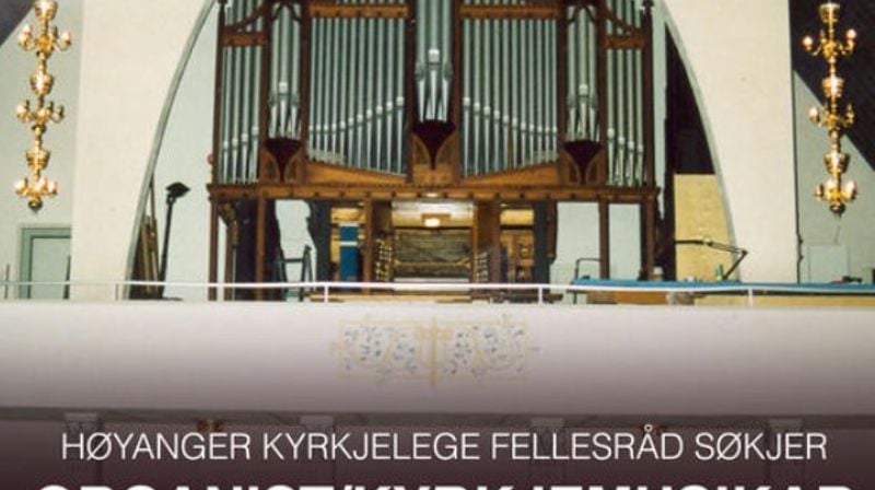 100% stilling som organist / kyrkjemusikar i Høyanger