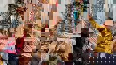 Ivrige 4-åringar på besøk i Hareid kyrkje. Foto: Kristin Østrem