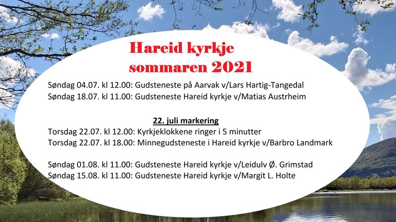 Opningstider sommaren 2021