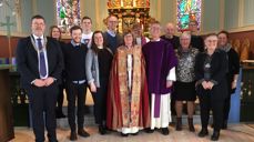 Frå visitasgudstenesta i Hareid kyrkje under bispevisitas feb/mars 2020: Kyrkja sitt viktige arbeid i lokalsamfunnet, krev samhandling og gode relasjonar både internt i DnK og til frivillige, lag og organisasjonar, politikarar og kommuneadministrasjonen. Foto: Hareid sokn