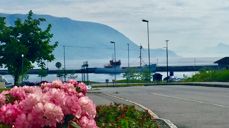 Ishavsskuta Polarstar i Hareid sentrum sommaren 2018.