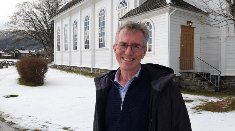 Lars Hartig-Tangedal har sin fyste arbeidsdag på Hareid den 3. juni. Foto: Hareid sokn