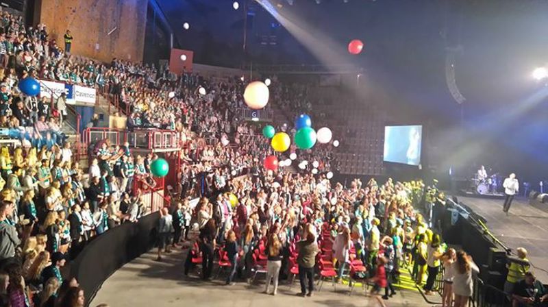 Showene i Fjellhallen på Gjøvik er fantastiske. Foto: Anne Birgitte Bødtker Ruus 