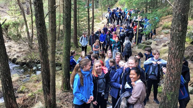 Tur til Tjelltjønn på Bleikemyr.