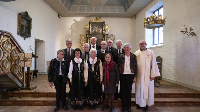 60 års jubilanter i Hole kirke 4.nov 2018