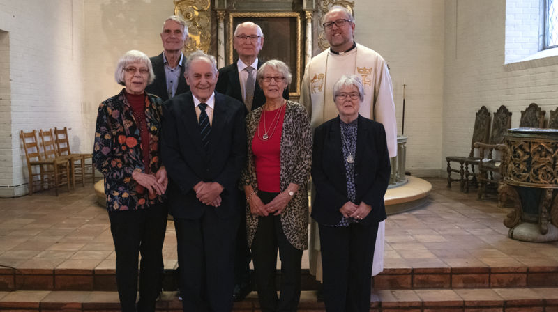70 års jubilanter i Hole kirke 4.nov 2018