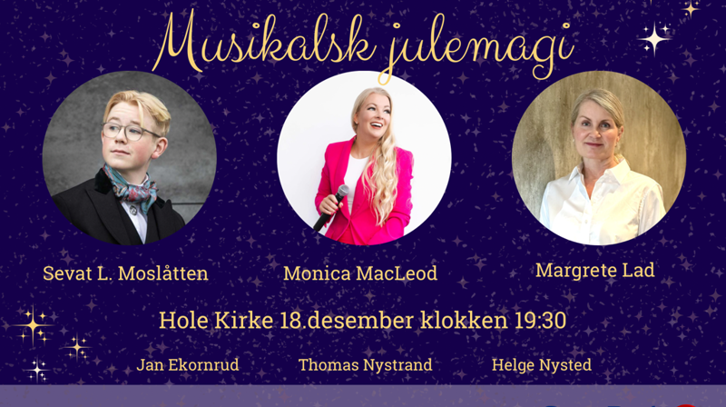 Musikalsk julemagi med Monica MacLeod, Sevat Moslåtten og Margrete Lad