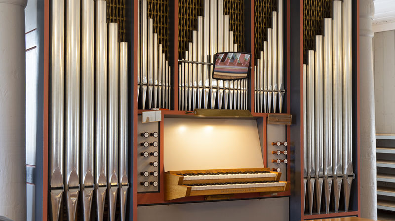 Orgelet i Leksvik kirke. Foto: Elise Tetlimo
