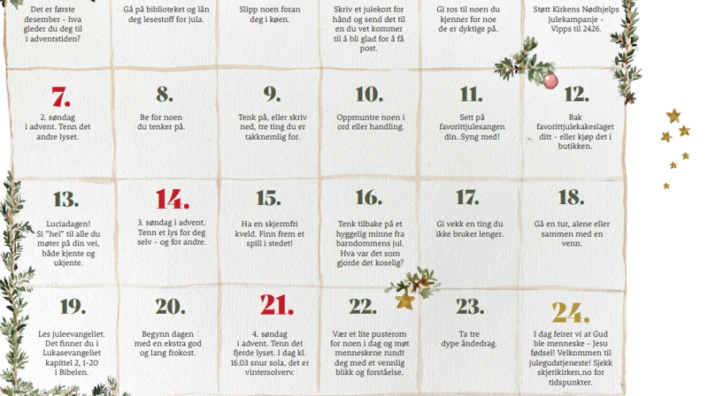 Alternativ Advenstkalender