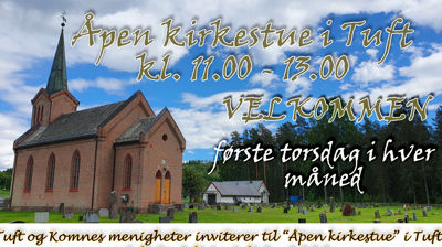 Åpen kirkestue i Tuft