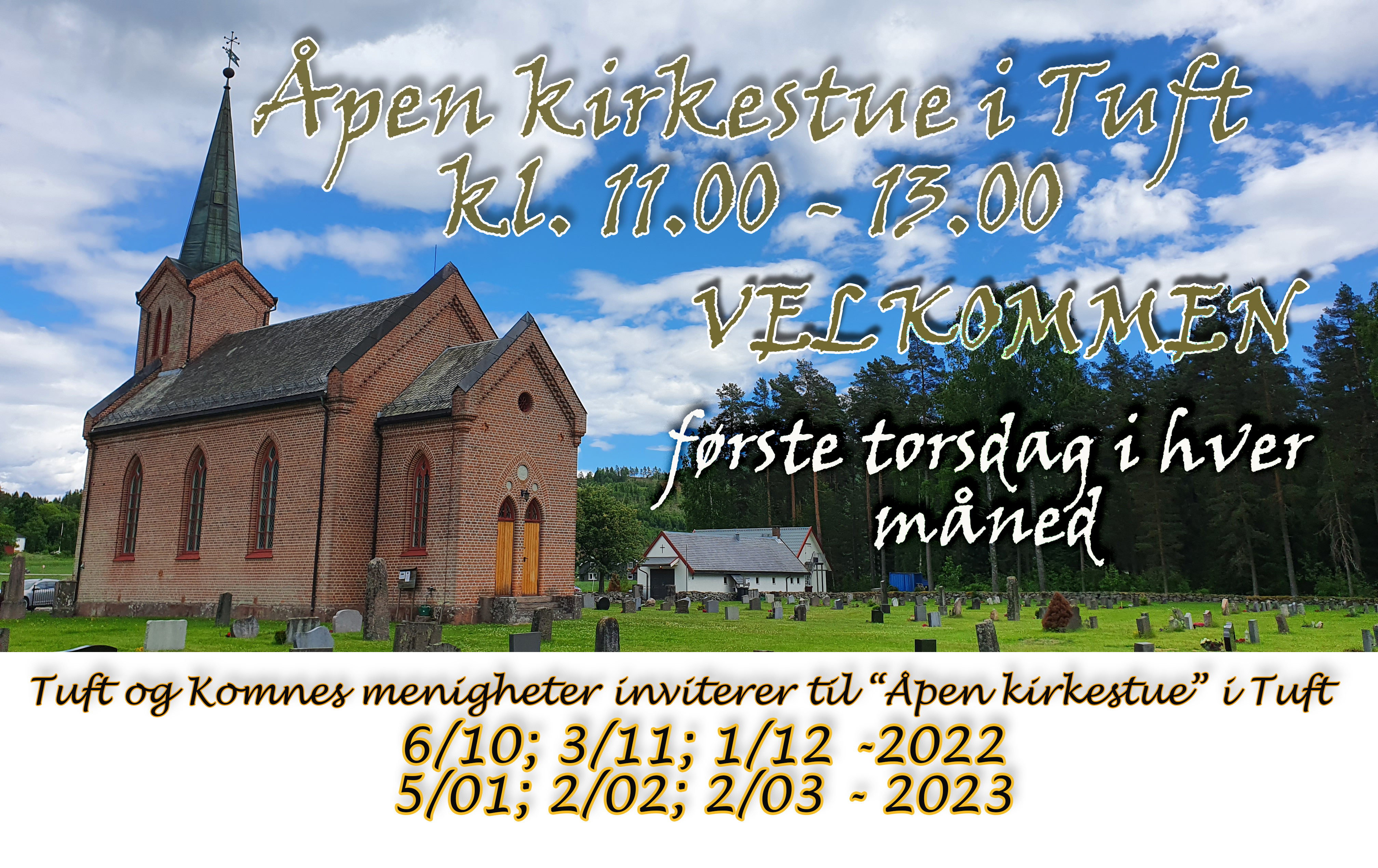 Åpen kirkestue i Tuft