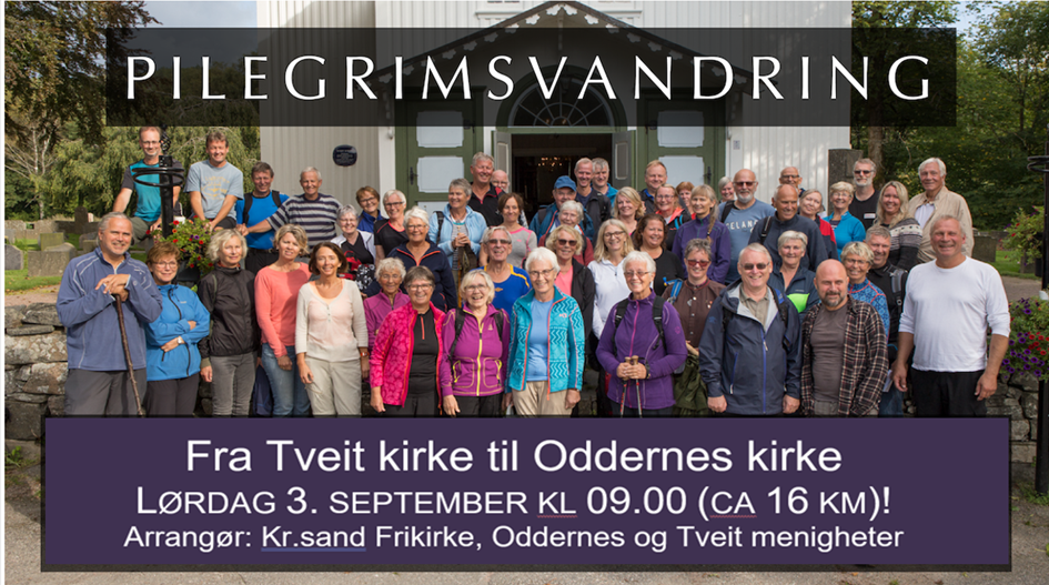 PILEGRIMSVANDRING LØRDAG 3. SEPTEMBER