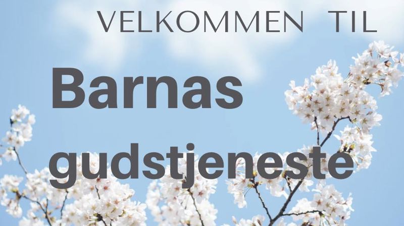 Velkommen til Barnas Gudstjeneste med misjonsløp