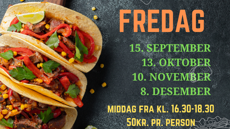 Meld deg på neste TACOFREDAG i menigheten fredag 28.oktober kl. 17.15!