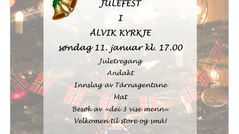 Julefest i Ålvik kyrkje 11. januar