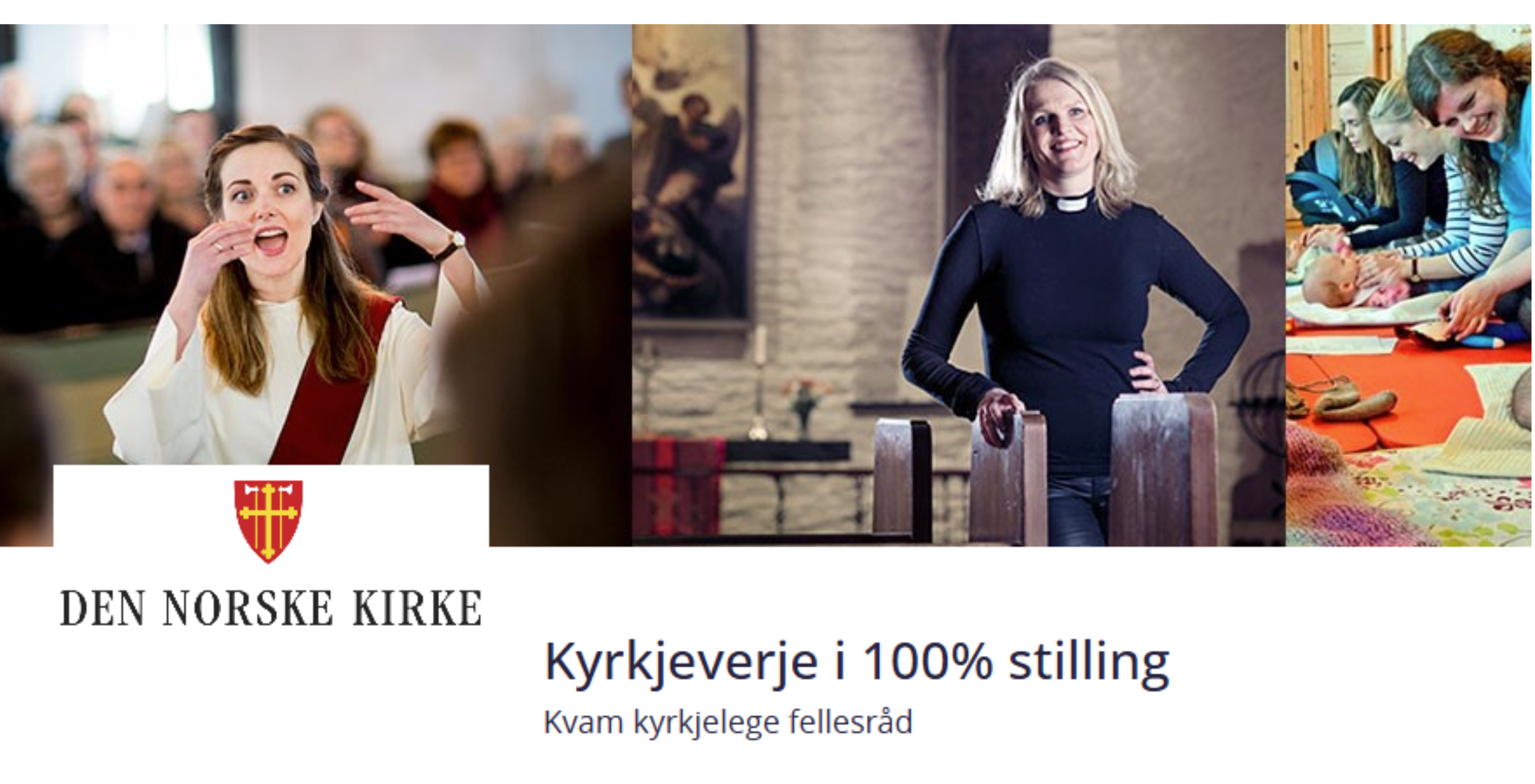 Ledig stilling som kyrkjeverje i Kvam