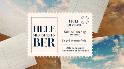Hele menigheten ber
