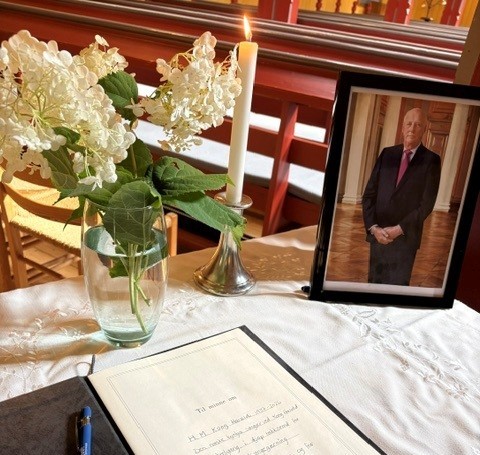 I sorg og takksemd markerer vi H.M. Kong Harald sin bortgang