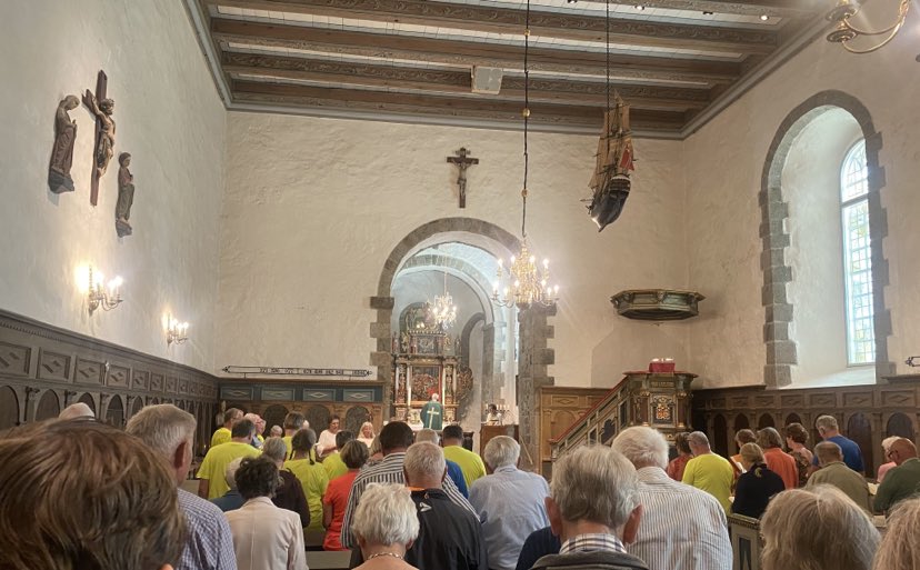 Fra gudstjeneste sommeren 2024. Foto: Kristina Hvarnes Andersen