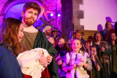 Bilde fra julespillet i Hedrum kirke 2022. Foto: Torstein Flåm